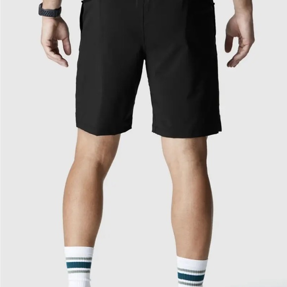 Fabletics Men’s The Franchise Shorts 9" Inseam Zip Pockets Black Size XL New - Picture 3 of 6